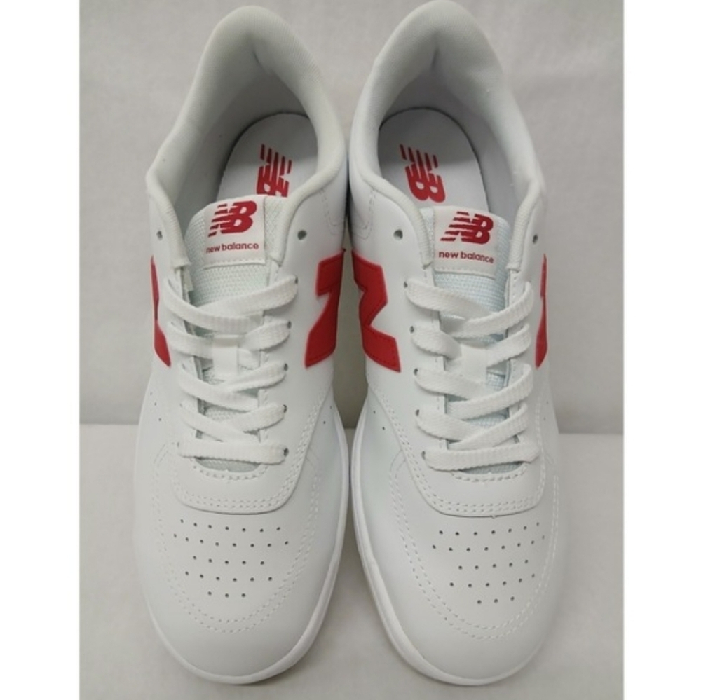 NWOT Unisex New Balance BB80 White and Red Athletic Shoes - Picture 2 of 8